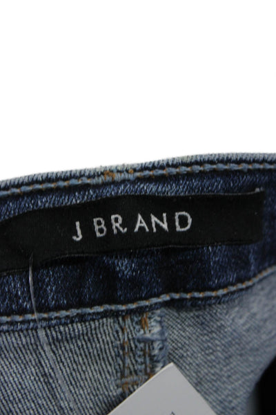 J Brand Womens Blue Ankle Cropped Mid Rise Jeans 98% Cotton 2% Poly Size 29