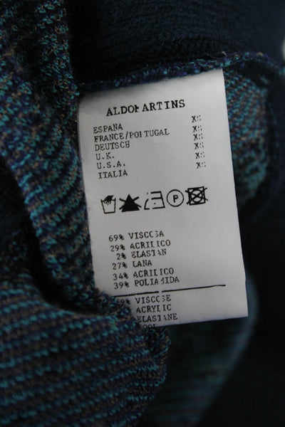 Aldo Martins Unisex Dark Blue Turtleneck Pullover Long Sleeve Size XS