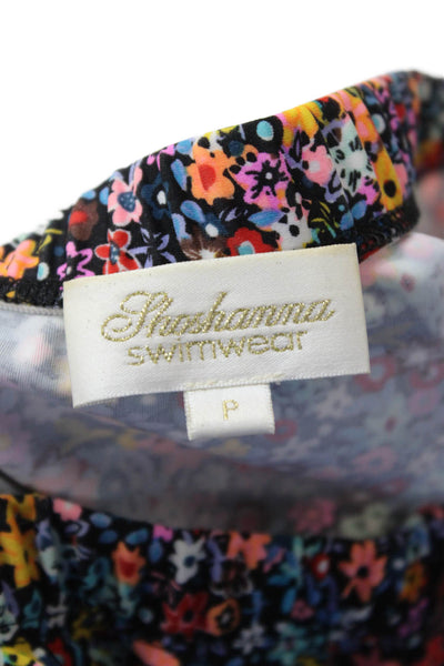 Shoshanna Women Strapless Floral Romper Black Size 0P
