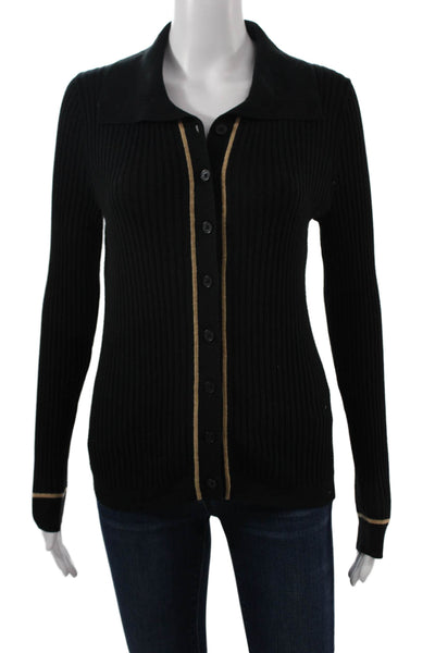 Banana Republic Unisex Black Long Sleeve Cardigan Sweater Size S