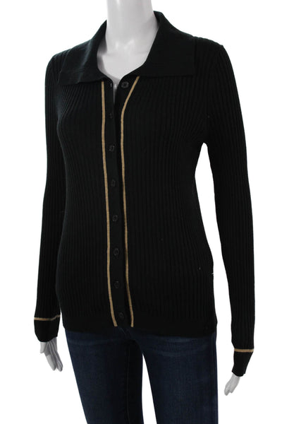 Banana Republic Unisex Black Long Sleeve Cardigan Sweater Size S