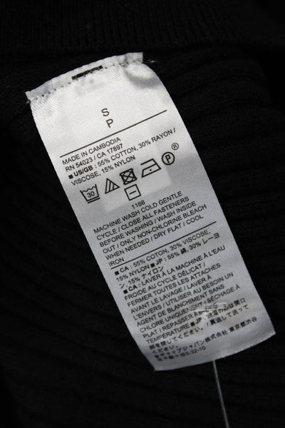 Banana Republic Unisex Black Long Sleeve Cardigan Sweater Size S