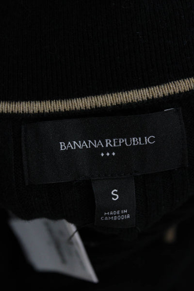 Banana Republic Unisex Black Long Sleeve Cardigan Sweater Size S