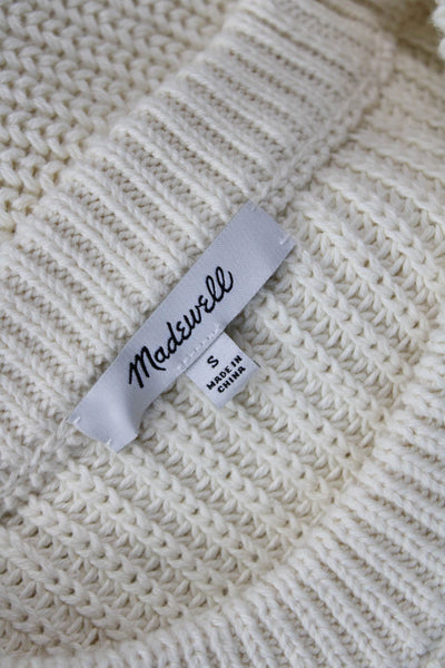Madewell Unisex Beige Cotton Crew Neck Sleeveless Vest Classic Size S
