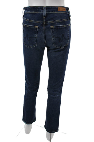 AG Adriano Goldschmied Womens Ankle Skinny Jeans Dark Blue Size 26