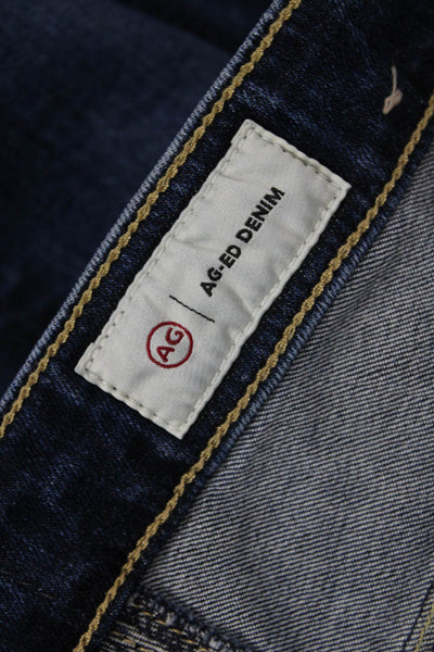 AG Adriano Goldschmied Womens Ankle Skinny Jeans Dark Blue Size 26