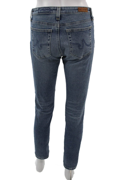 AG Adriano Goldschmied Women Skinny Ankle Jeans High Rise Blue Size 26