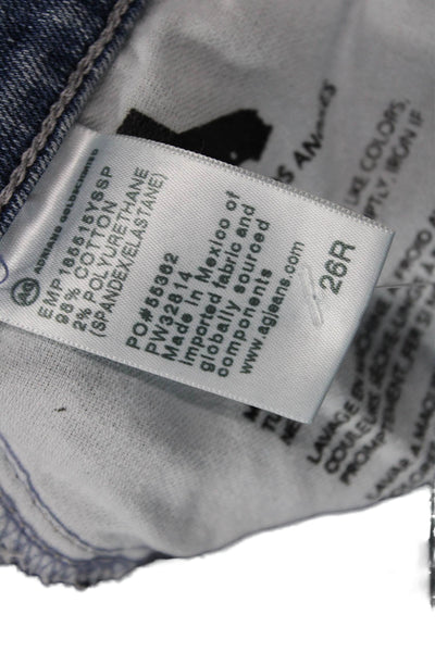 AG Adriano Goldschmied Women Skinny Ankle Jeans High Rise Blue Size 26
