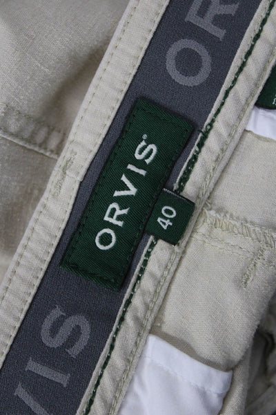 Orvis Mens Beige Chinos Big Tall Outdoor Size 40