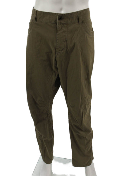Kuhl Mens Cargo Khakis Brown Cotton Nylon Spandex Blend Button Size 40