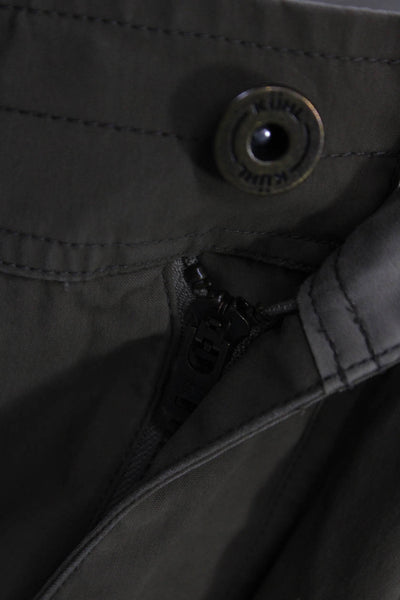 Kuhl Mens Cargo Khakis Brown Cotton Nylon Spandex Blend Button Size 40