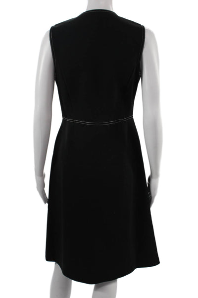 BCBGMAXAZRIA Womens A-Line Sheath Black Sleeveless Knee Length Dress Size XS