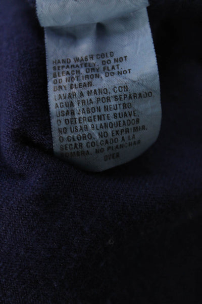 Splendid Women Tunic Hoodie Dark Blue V Neck Long Sleeve Micro Modal Size XS