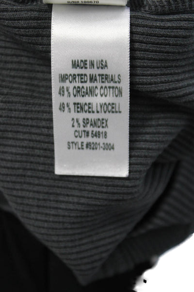 Citizens of Humanity Women Basic Dark Gray Crew Neck Tank Size XS