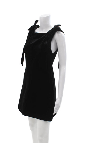 Zara Womens Black Mini Square Neck Dress Size S