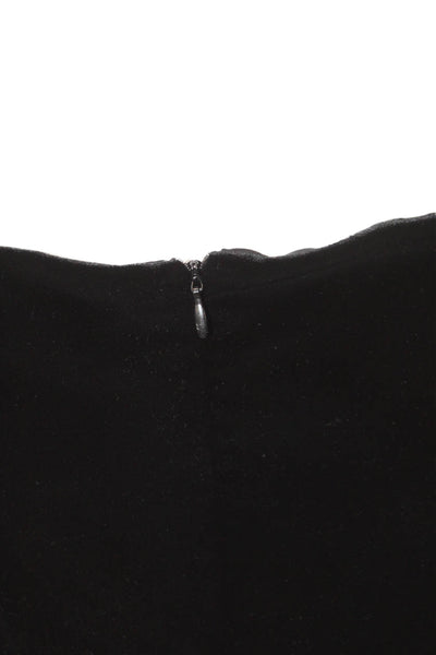 Zara Womens Black Mini Square Neck Dress Size S
