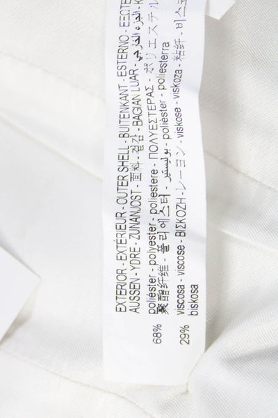 Zara Womens Cropped Strapless Top White Zip Size XS