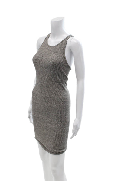 Enza Costa Womens Gray Tank Sweater Knee Length Dress Size XS