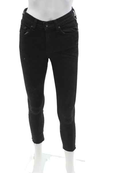 Rag & Bone Jean Women Black Ankle Skinny Jeans Petite Size 23