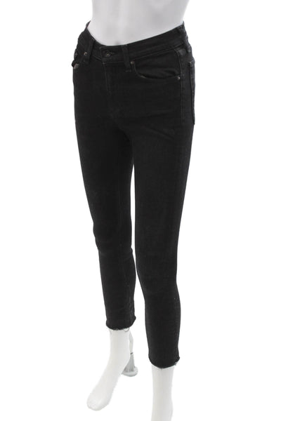 Rag & Bone Jean Women Black Ankle Skinny Jeans Petite Size 23