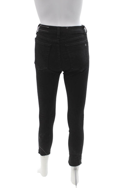 Rag & Bone Jean Women Black Ankle Skinny Jeans Petite Size 23