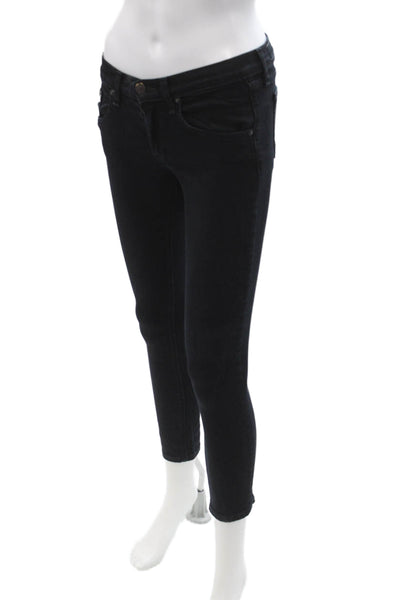Rag & Bone Jean Women Ankle Skinny Black Jeans Size 24