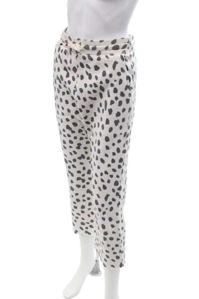 SOL ANGELES Womens Pullover Hoodie White Animal Dog Print Long Sleeve Size XS