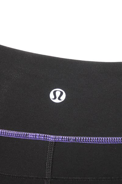 Lululemon Womens Purple Capri Leggings 88% Nylon 12% Lycra Size 4