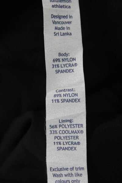 Lululemon Womens Black Crop Capri Leggings Size 4