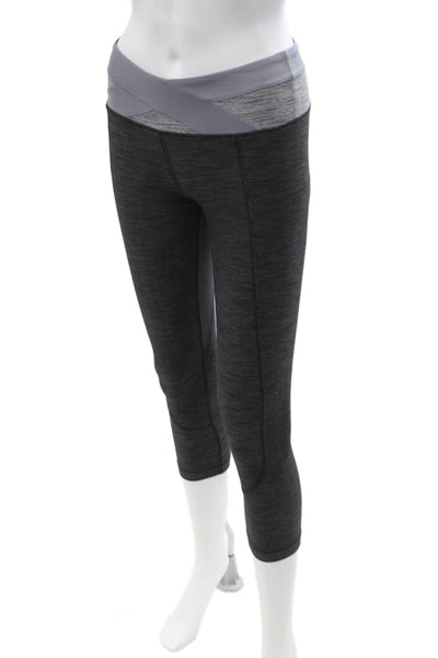 Lululemon Womens Capri Leggings Dark Gray Nylon Blend Size 4