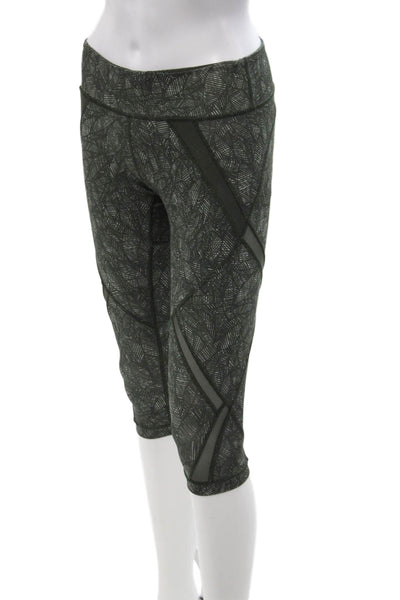 Lululemon Womens Dark Gray Herringbone Capri Leggings Size 4