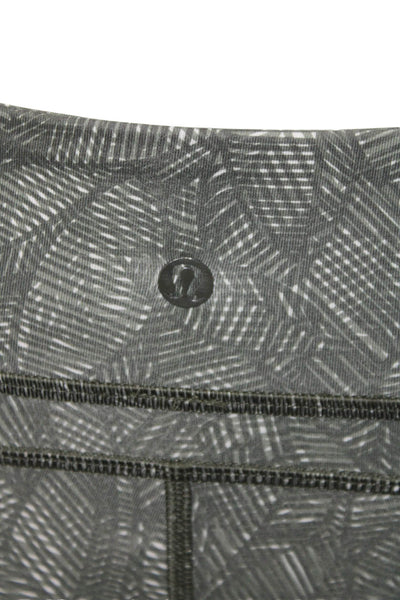 Lululemon Womens Dark Gray Herringbone Capri Leggings Size 4