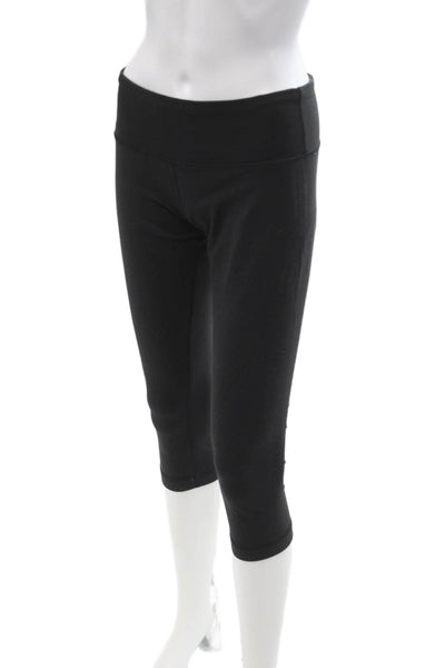 Lululemon Women Black Nylon Blend Capri Leggings Size 8