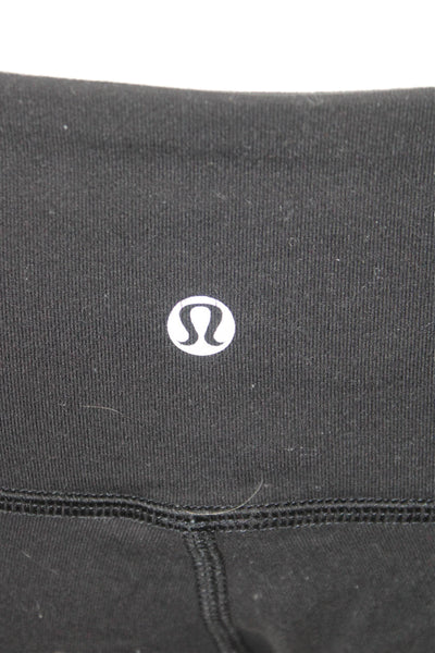 Lululemon Women Black Nylon Blend Capri Leggings Size 8