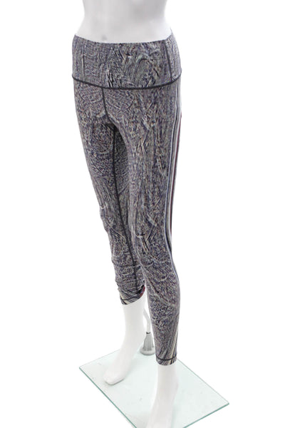 Lululemon Womens Dark Gray Ankle Leggings Fall Art Size 8