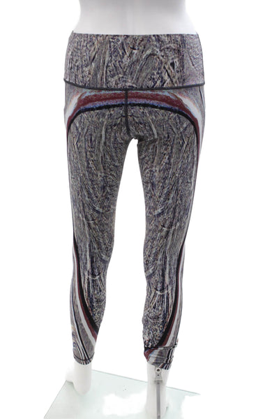 Lululemon Womens Dark Gray Ankle Leggings Fall Art Size 8