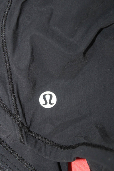 Lululemon Womens Black Basic Nylon Sleeveless Round Neck Sports Tank Size 8