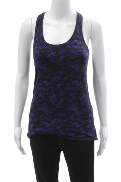 Lululemon Womens Basic Sleeveless Tank Black Camo Nylon Size 8