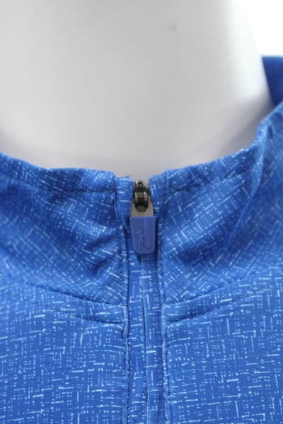 Johnnie-o Mens Band Stand-Up Mock Neck Long Sleeve Blue T-Shirt Size XL