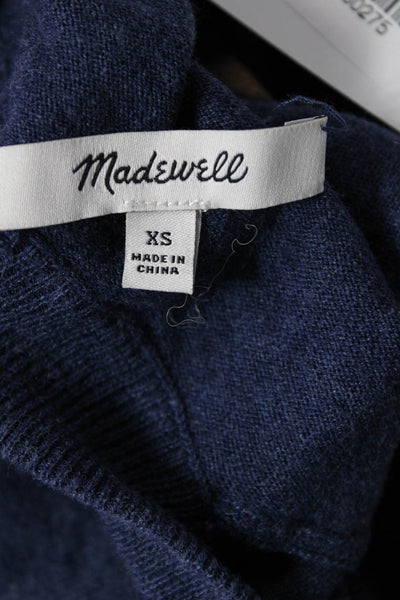 Madewell Unisex Striped Crewneck Long Sleeve Pullover Sweater Dark Blue Size XS