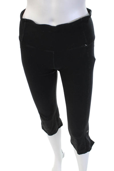 Lululemon Women Capri Leggings Black Nylon Sz 6