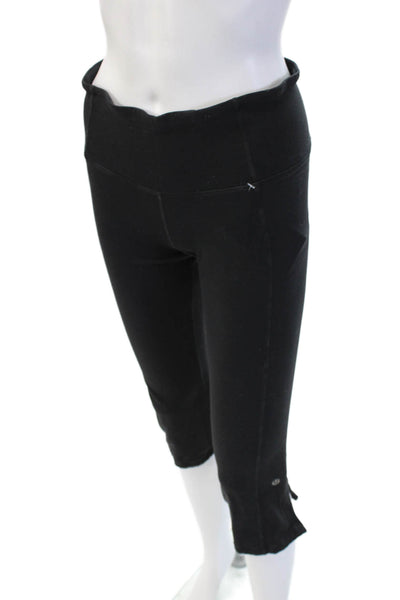 Lululemon Women Capri Leggings Black Nylon Sz 6