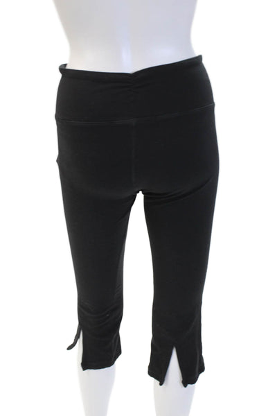 Lululemon Women Capri Leggings Black Nylon Sz 6