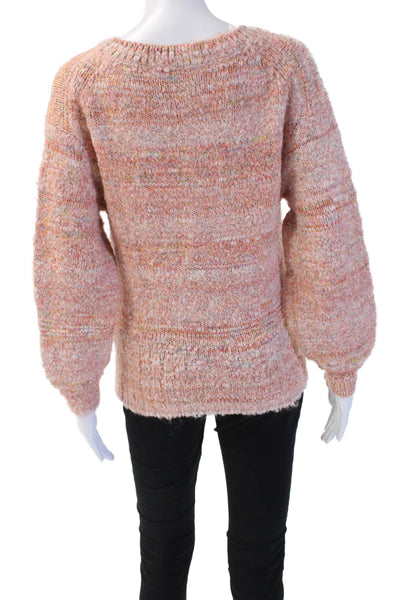 J Crew Unisex Pink V Neck Pullover Sweater Bohemian Size 2XS