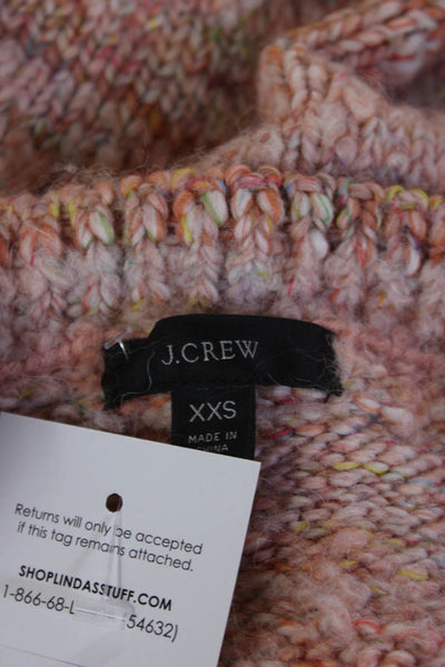 J Crew Unisex Pink V Neck Pullover Sweater Bohemian Size 2XS