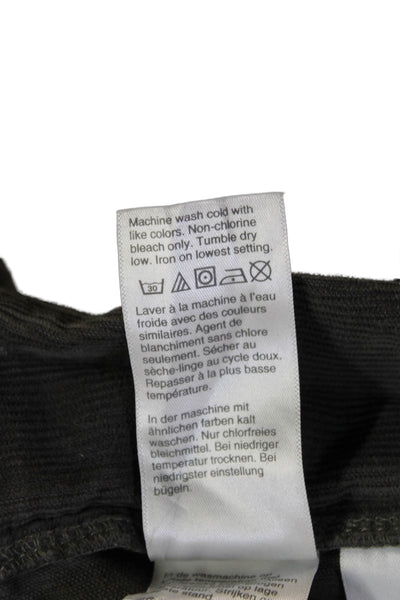 J Crew Mens Dark Gray Classic Pants Button Closure Size 35