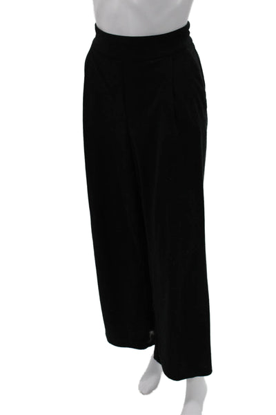 Drew Women Cropped Dress Pants Black Polyester Size L
