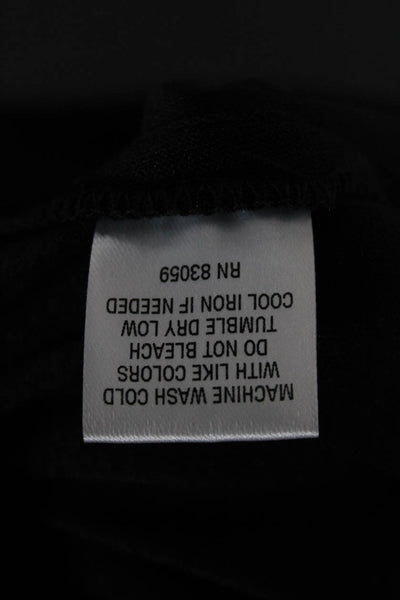 Drew Women Cropped Dress Pants Black Polyester Size L