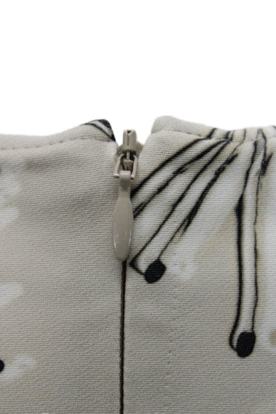 Akris Punto Womens Shift Dress Beige Long Sleeve Knee Length Size 12