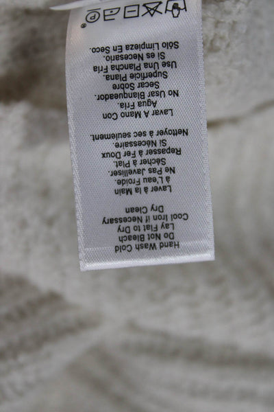 Nation LTD Womens Cropped Basic White V Neck Sleeveless Tank Size XS
